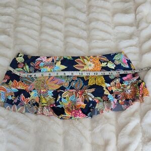 Bleu Rod Beattie Bottom Bikini Floral Swim Skirt Size 6